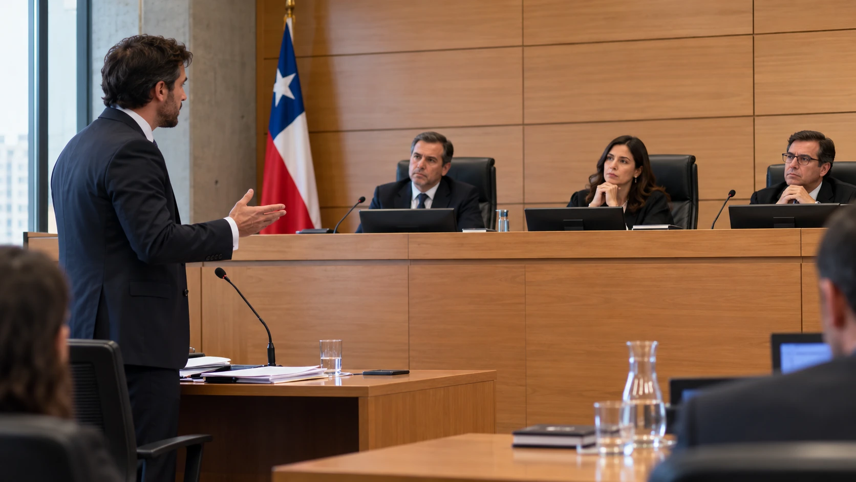 Escena ilustrativa: Defensa ante los Tribunales de Juicio Oral en lo Penal