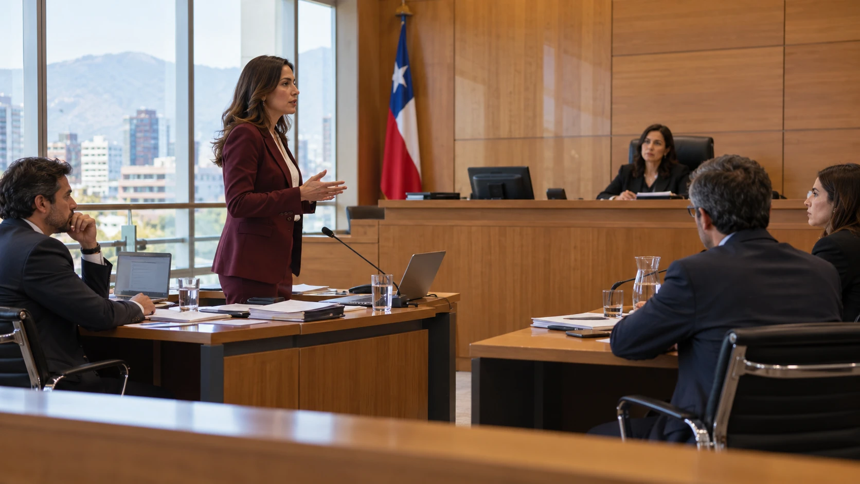 Escena ilustrativa: Representación en audiencias laborales