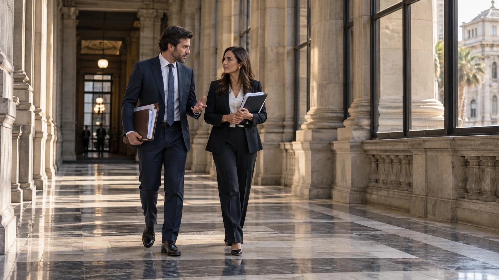 Escena ilustrativa: Abogados en la Corte